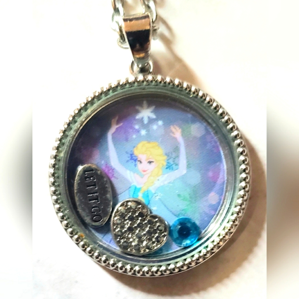 🖤Disney FROZEN ELSA pendant necklace loose charms LET IT GO